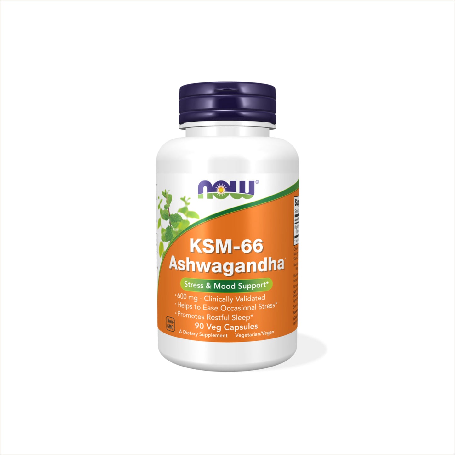 Ashwaganda KSM-66 para estrés, bienestar mental y equilibrio diario - NOW Foods