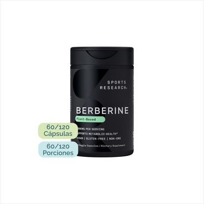Berberina Sports Research para que tu cuerpo procese la glucosa y la grasa de manera más eficiente.
