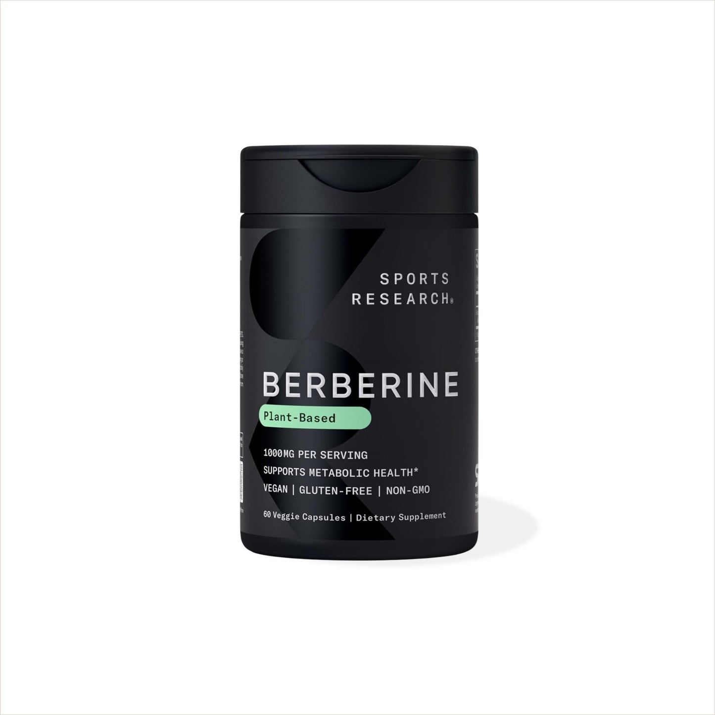 Berberina Sports Research en forma HCL, Apoya niveles saludables de colesterol LDL y triglicéridos 