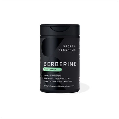 Berberina Sports Research en forma HCL, Apoya niveles saludables de colesterol LDL y triglicéridos 