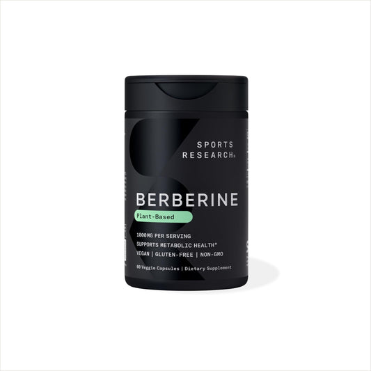 Berberina Sports Research en forma HCL, Apoya niveles saludables de colesterol LDL y triglicéridos 