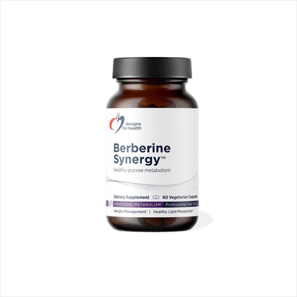 Frasco de Berberine Synergy 400mg con 50mg de ALA, cápsulas veganas para glucosa y metabolismo