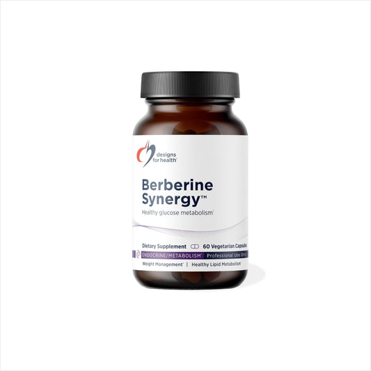 Frasco de Berberine Synergy 400mg con 50mg de ALA, cápsulas veganas para glucosa y metabolismo
