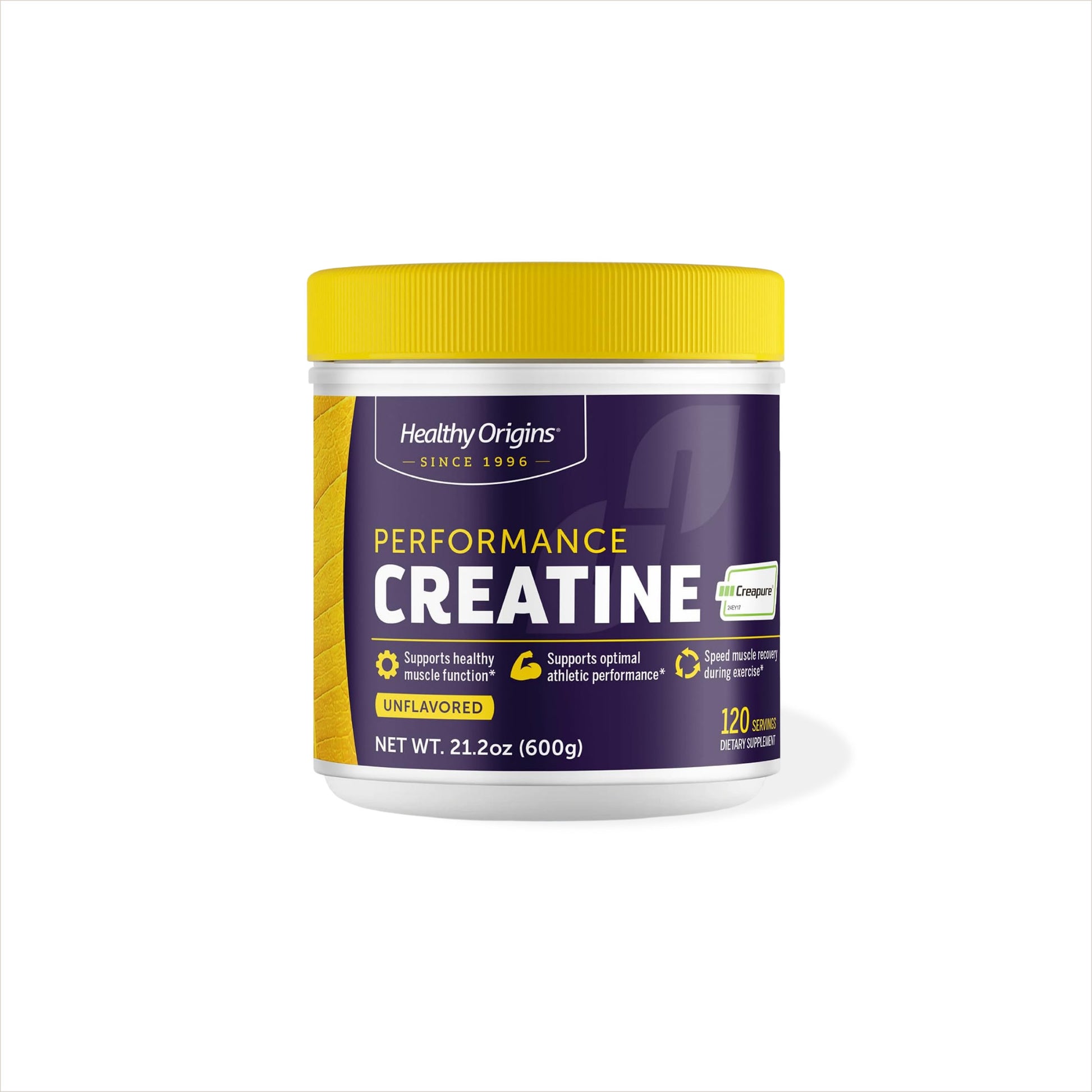 Healthy Origins Creatina Creapure 600 gramos de alta pureza