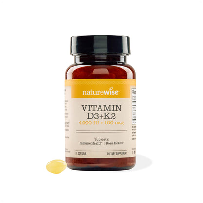 Vitamina D3 4000 IU con vitamina K2 MK-7 y verificación de terceros
