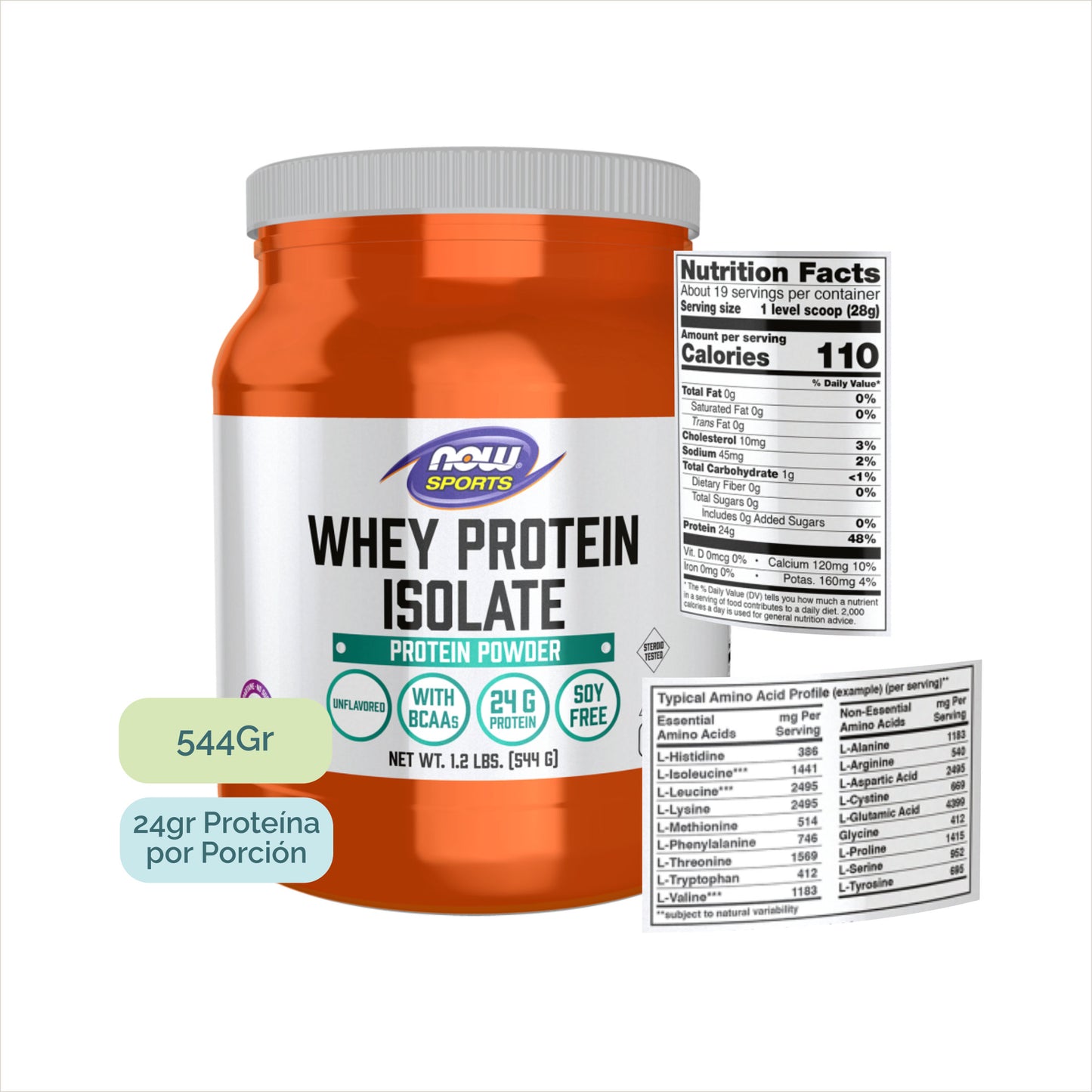 Envase de proteína whey aislada certificada Informed Sport