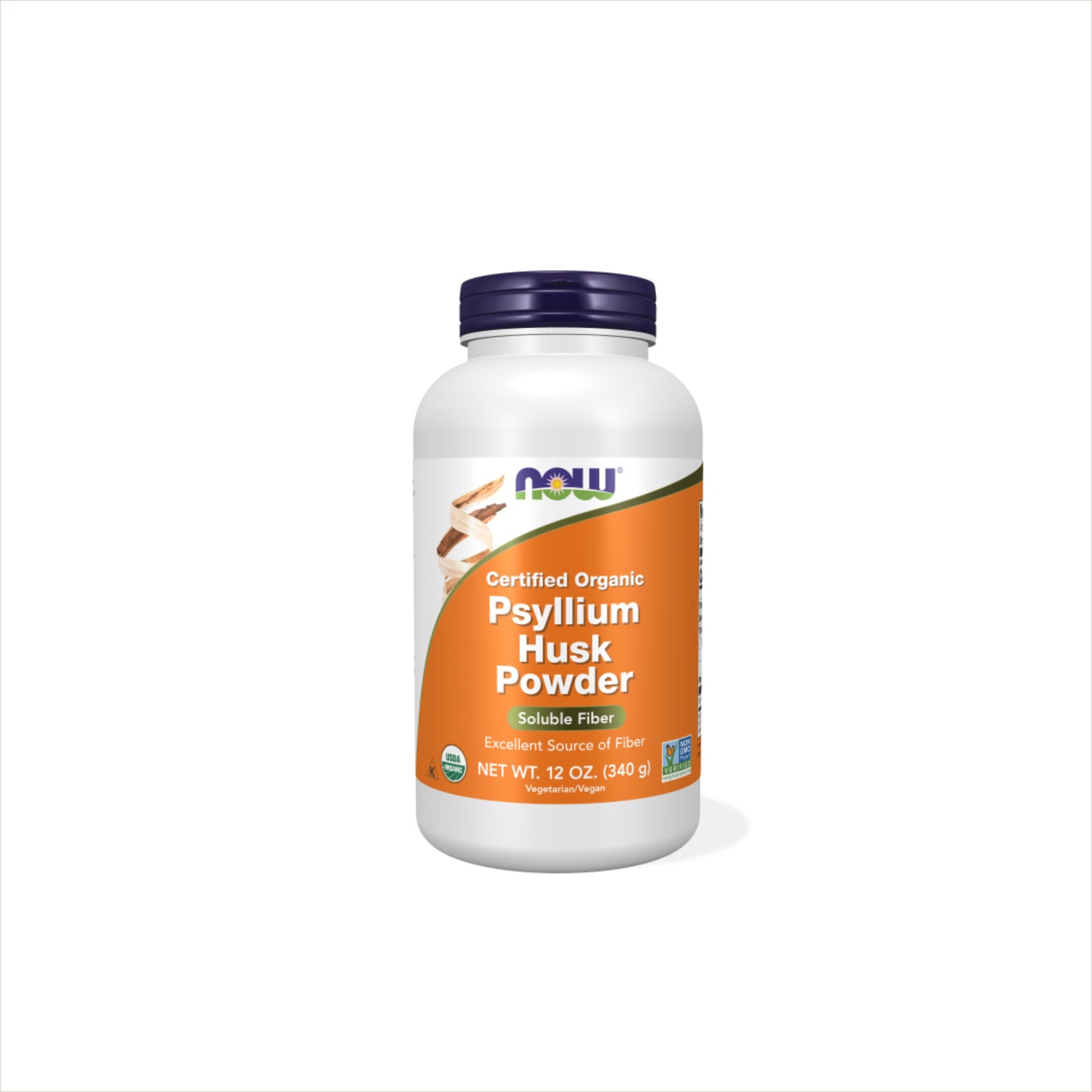 Fibra de psyllium en polvo orgánica, envase de fibra soluble natural