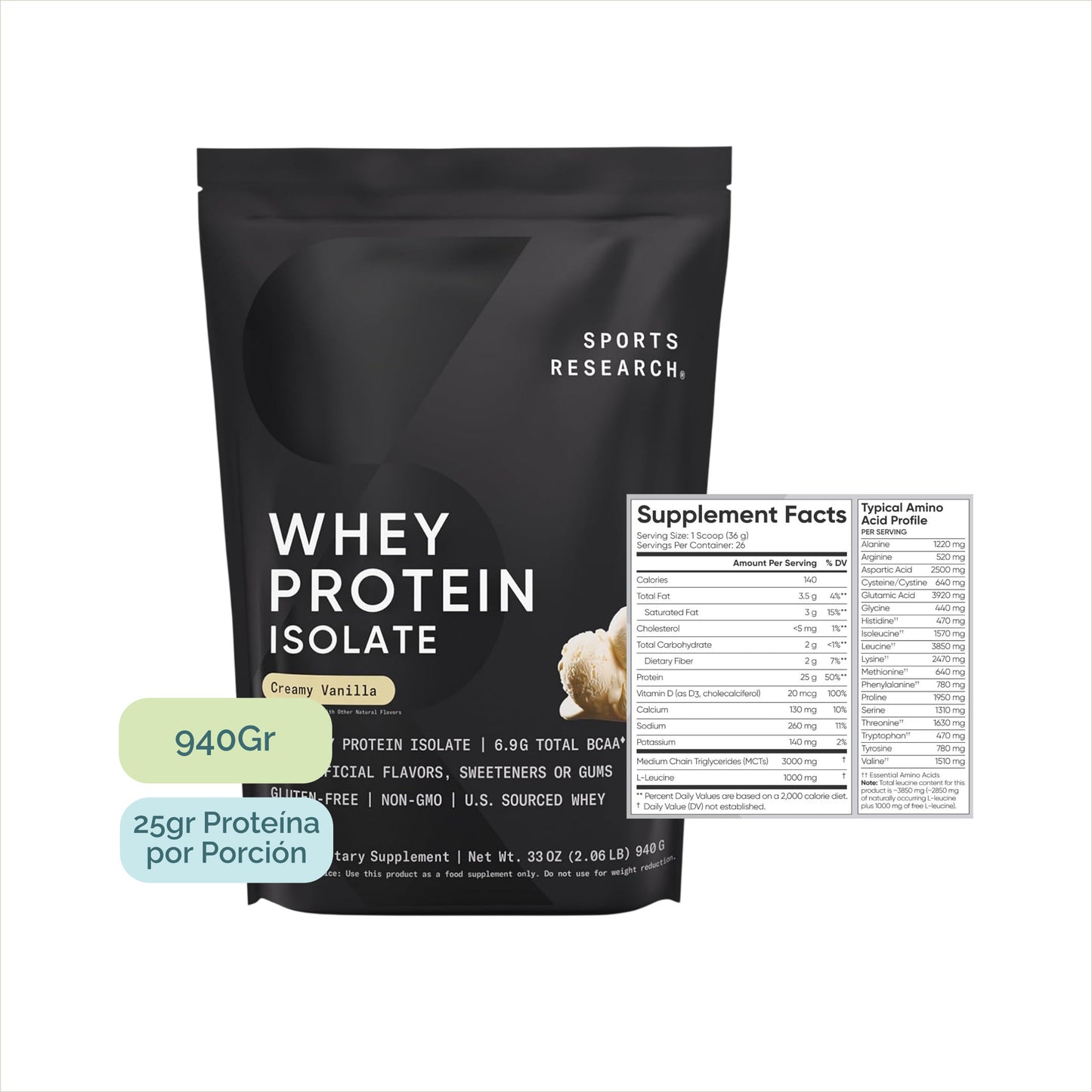 Proteina Whey Isolate - 25g Proteina