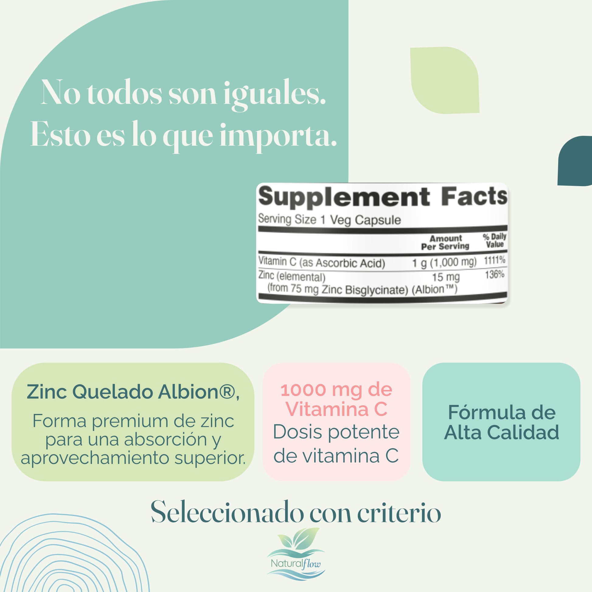 Beneficios de la vitamina C y zinc quelado para defensas y salud general